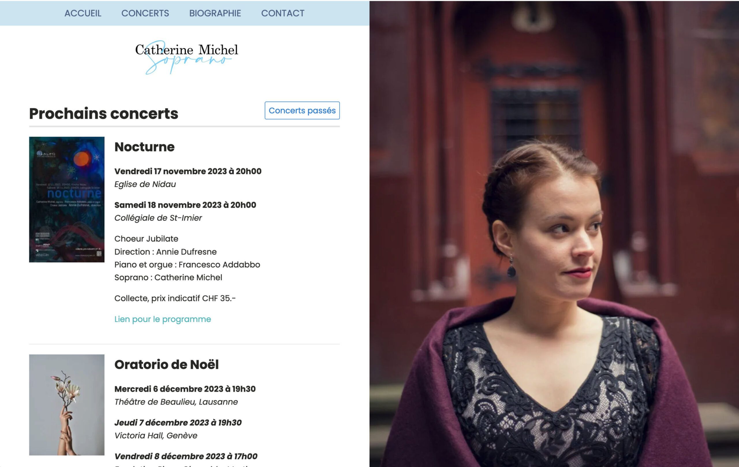 Soprano catherine michel